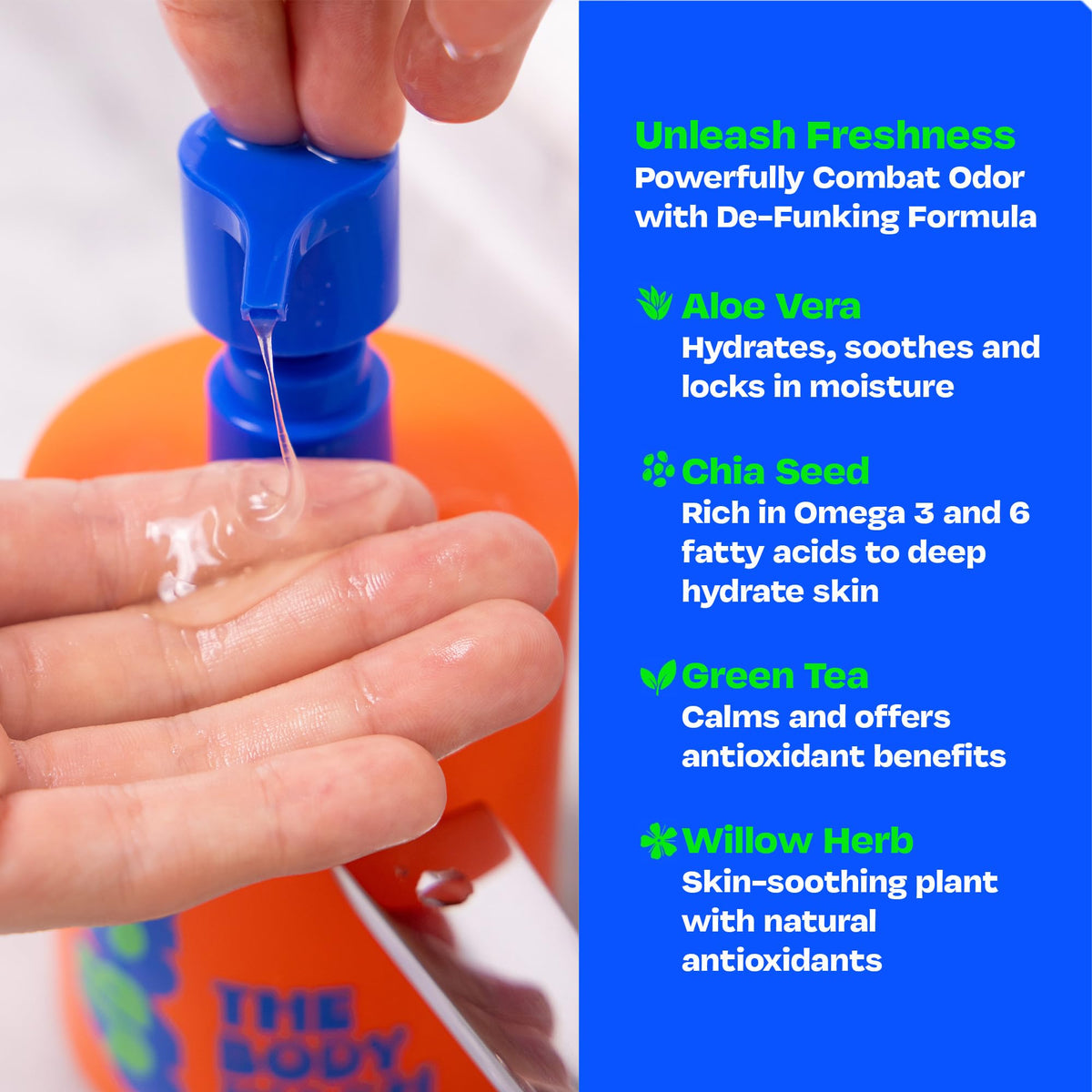 JB SKRUB foam texture on hand demonstrating gentle cleansing
