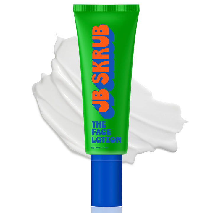 JB SKRUB front packaging showing tube and brand identity with clear benefit