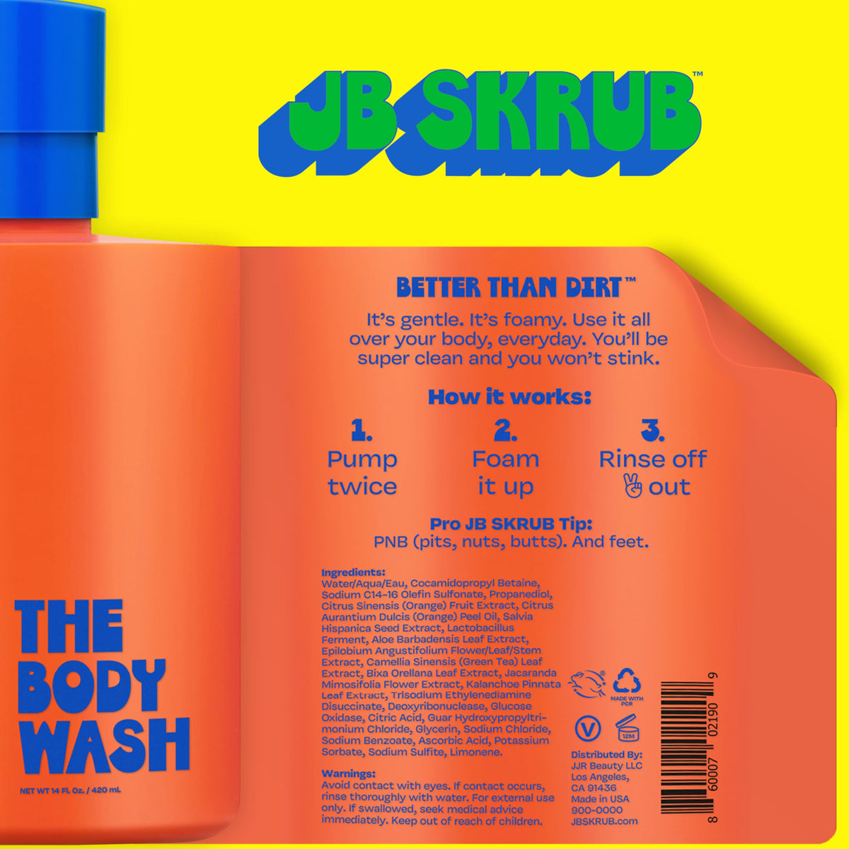 Teen girl using JB SKRUB in shower showing improved hair manageability benefit