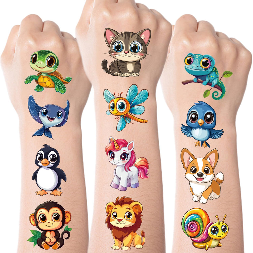 JCFIRE front packaging showing 102 mixed animal tattoos and variety