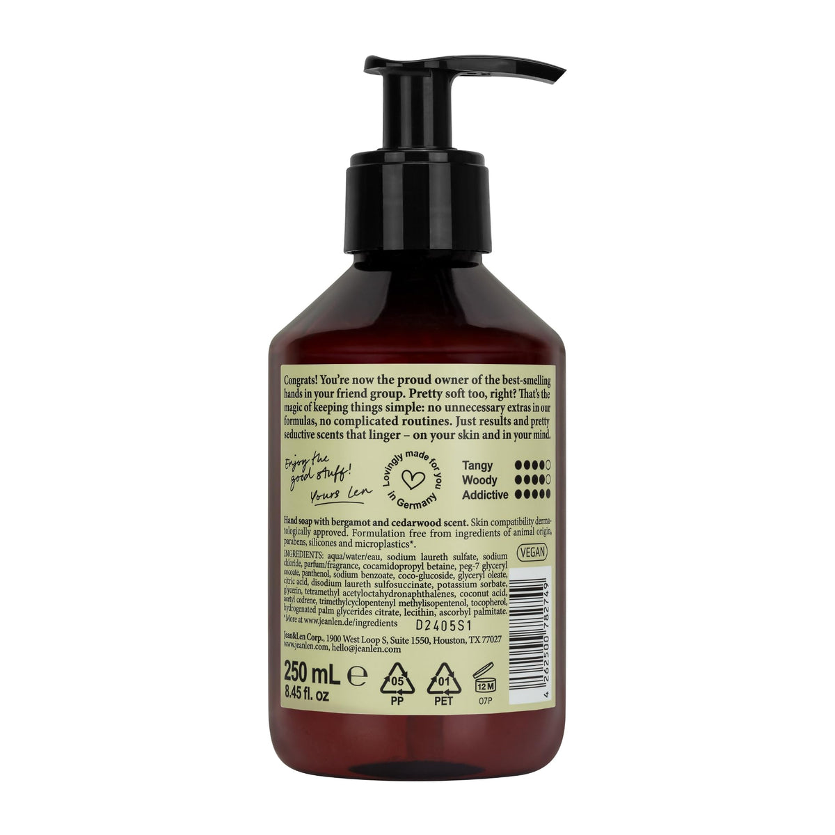 Jean & Len visual of panthenol ingredient symbolizing moisturizing benefit