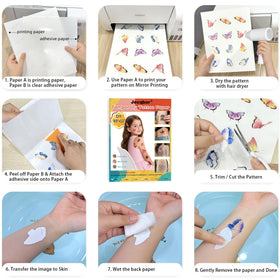 Jecqbor cut printed tattoos ready to apply for quick use