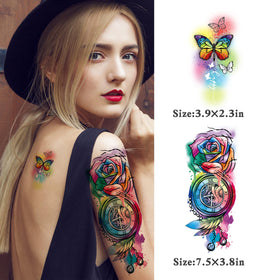 JEEFONNA application close-up of wetting tattoo on skin for quick use