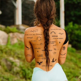 JEEFONNA inspirational words sheet emphasizing motivational style options