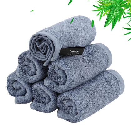 JEFFSUN front pack of slate blue cloths showing neat six-pack and compact size