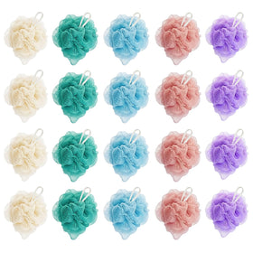 Jegruda front packaging showing 20 mini loofahs and compact benefits