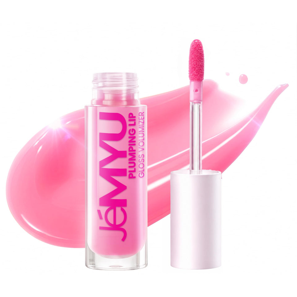 JÉMYU front packaging showing glossy pink tube and branding for instant volume