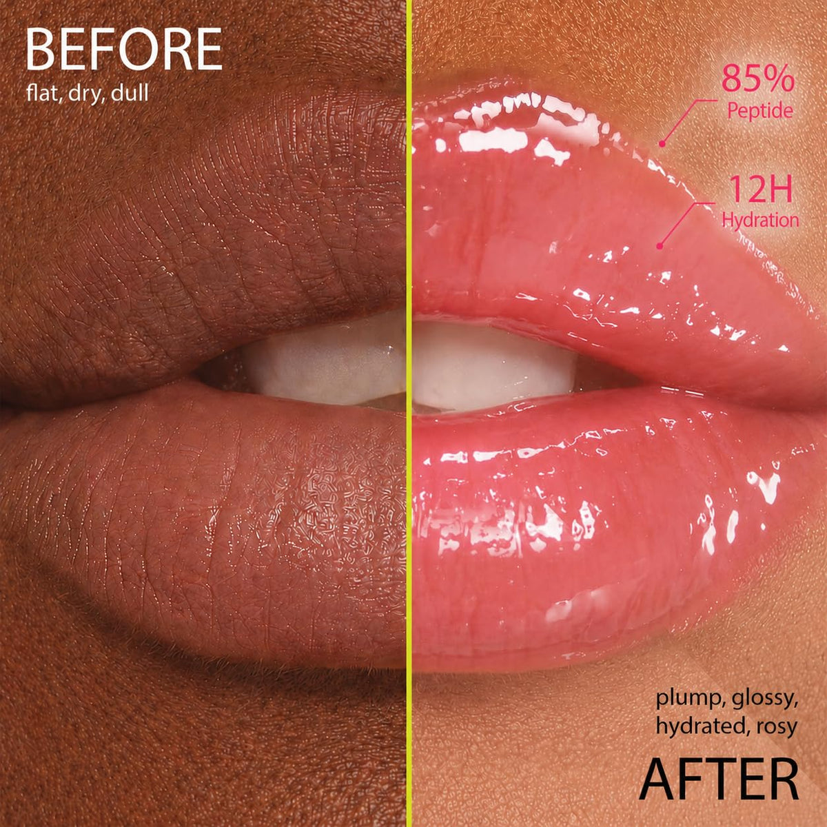 JÉMYU texture swipe on skin showing smooth, high-shine finish and hydration