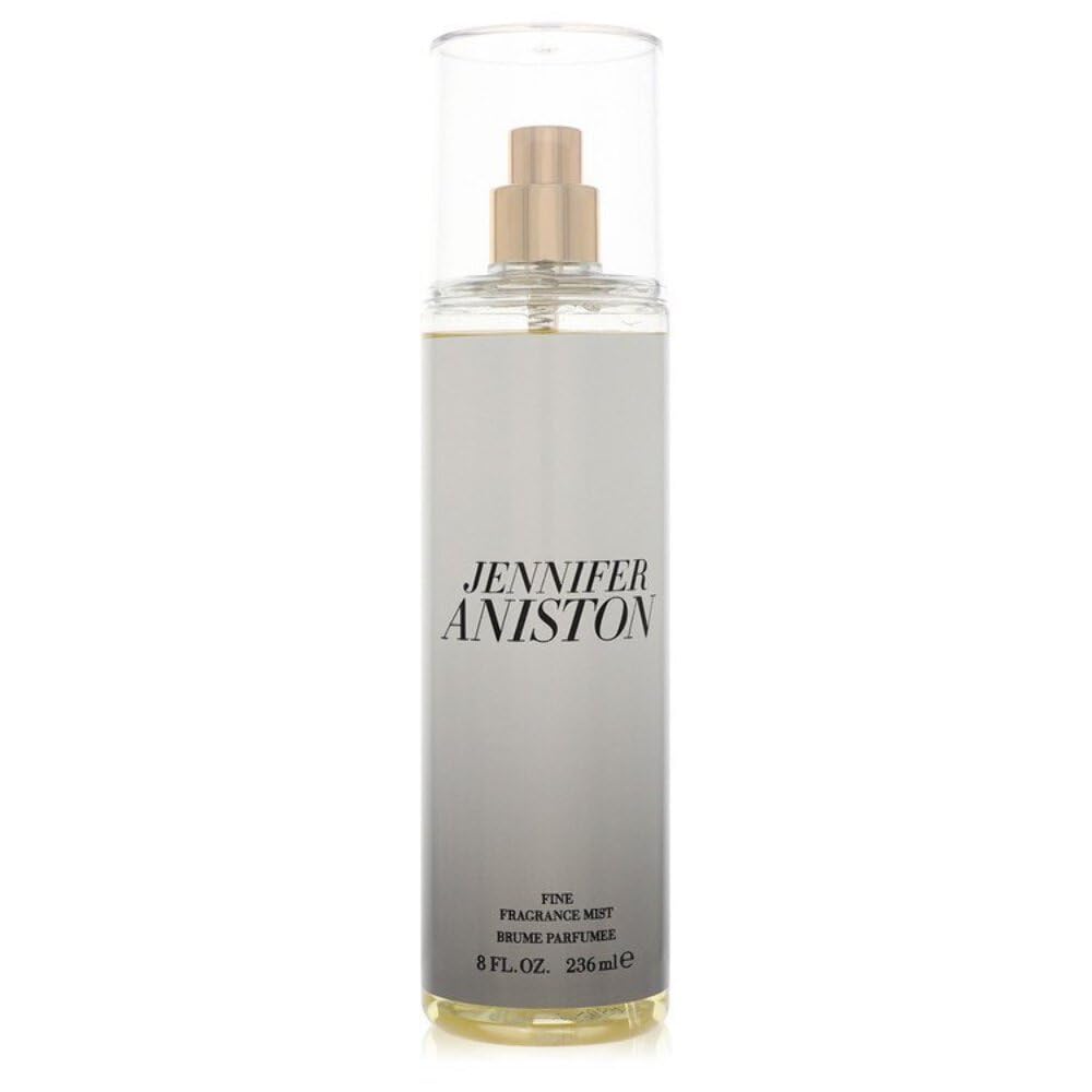 Jennifer Aniston fine fragrance mist front view shows compact bottle and easy-spray for everyday freshness