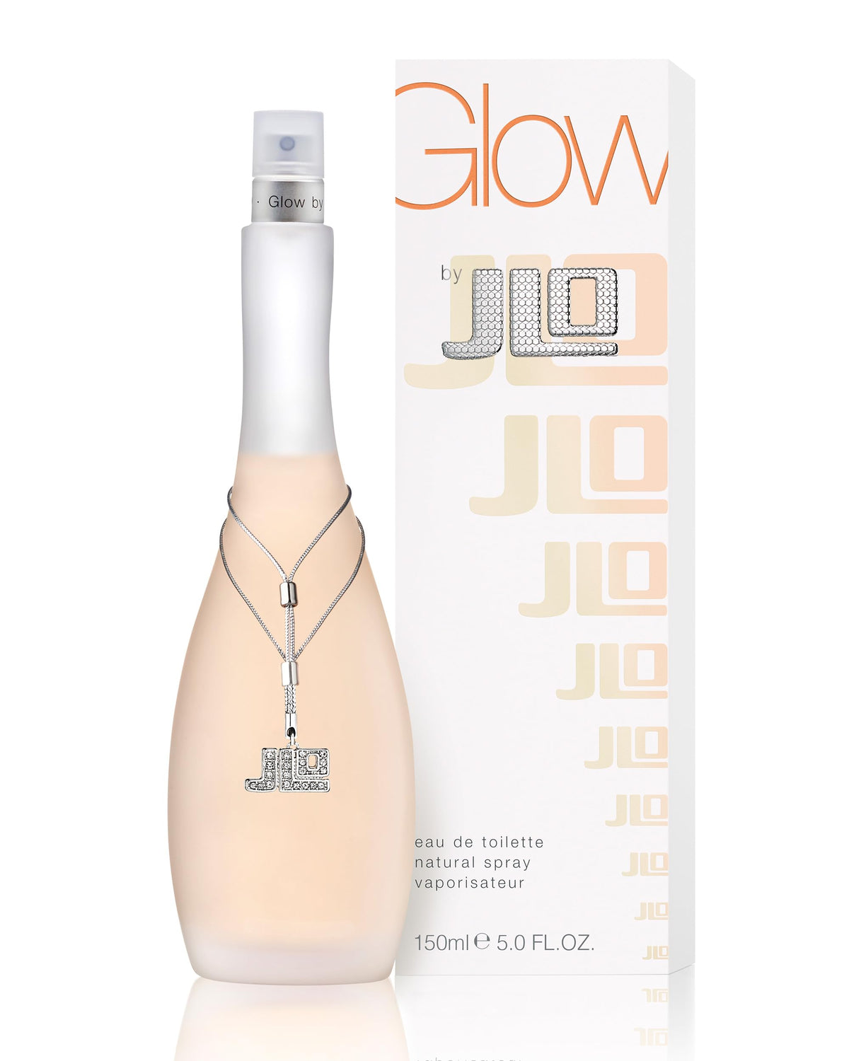 Jennifer Lopez Glow bottle close-up highlighting glass and cap detail