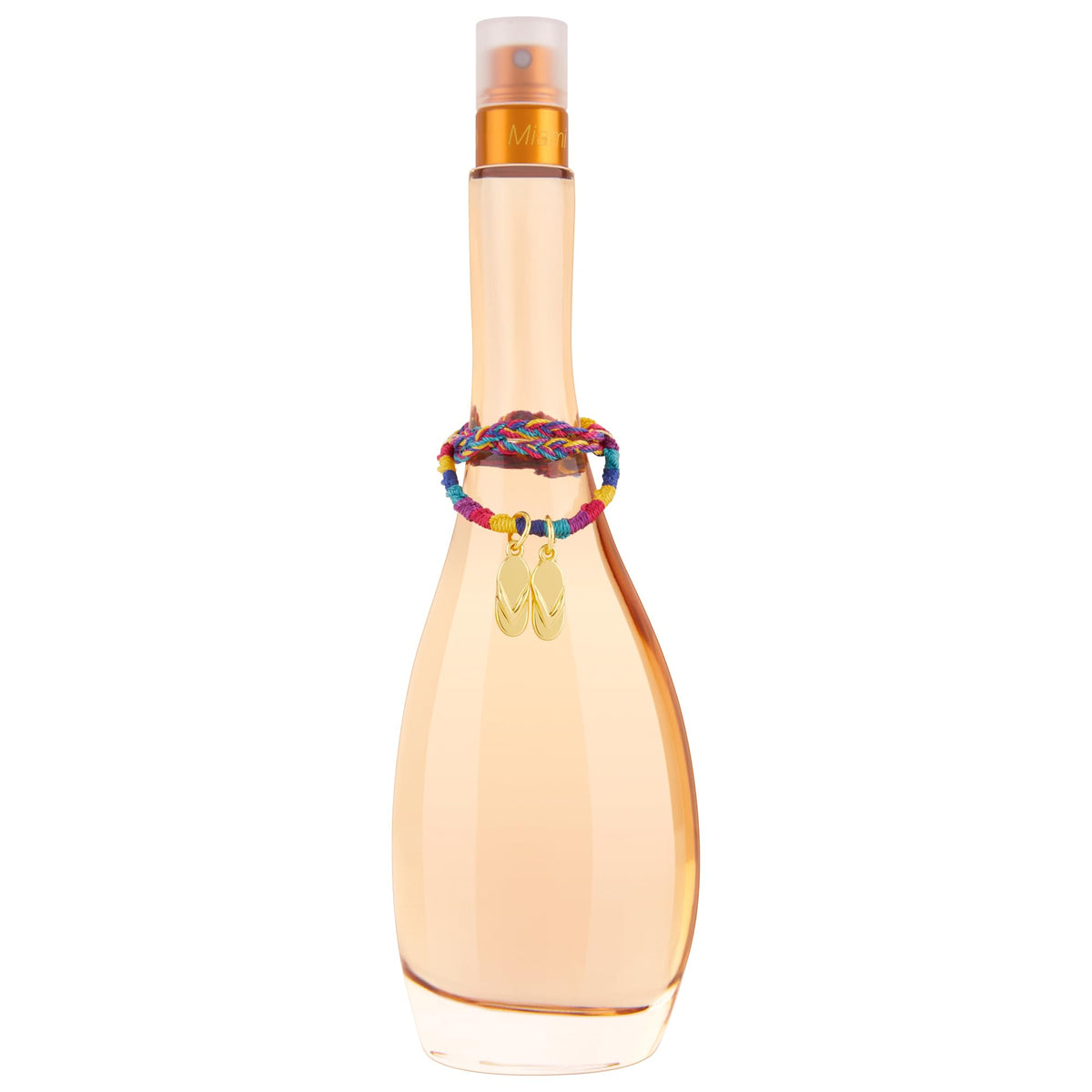 Jennifer Lopez Miami Glow bottle front showing sleek design and authentic branding benefit