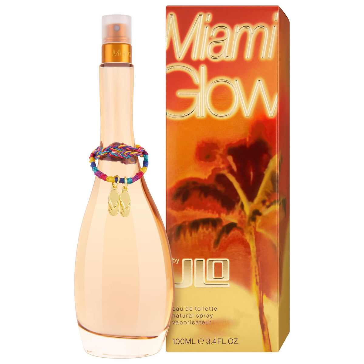 Jennifer Lopez Miami Glow cap and label close-up highlighting original designer authenticity benefit