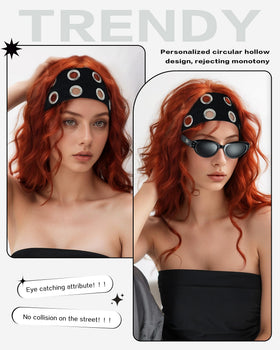 JENSVOIR model wearing headband in streetwear outfit demonstrating styling versatility