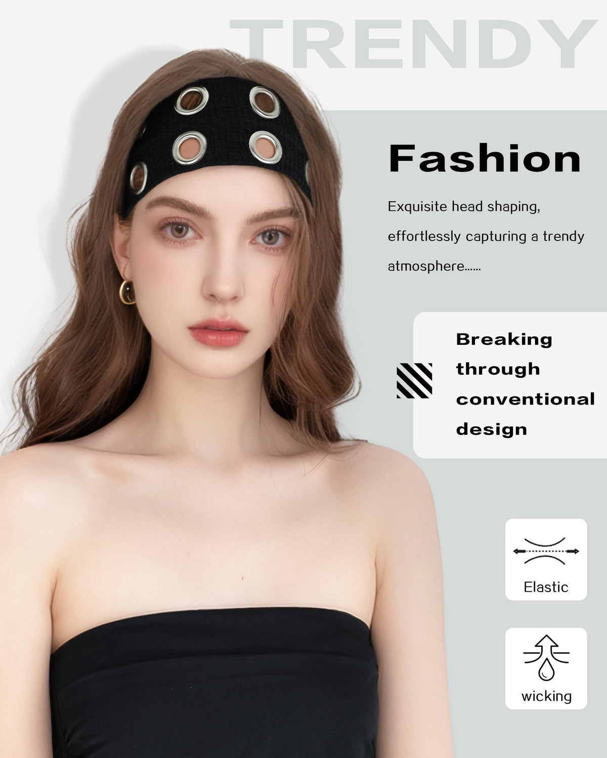 JENSVOIR headband beside ruler showing 20cm length for accurate size reference