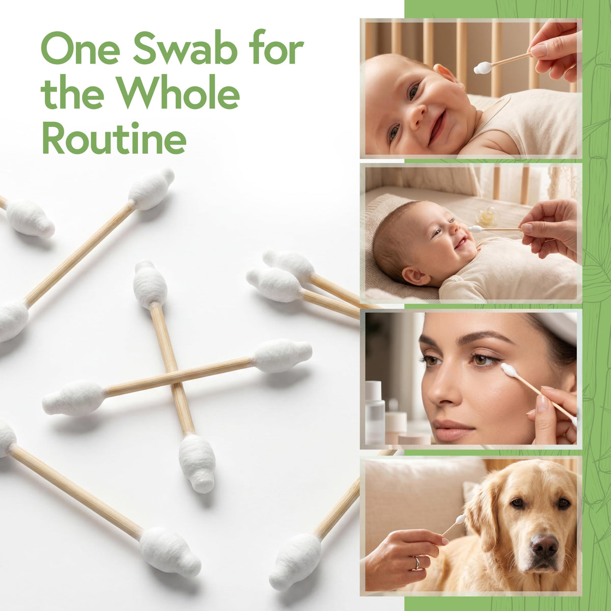 Jenvita swabs inside a diaper bag ready for baby care on the go