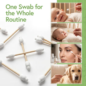 Jenvita swabs inside a diaper bag ready for baby care on the go