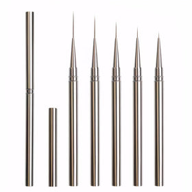 JEONEKID front view of five liner brushes showing set and packaging benefit precision