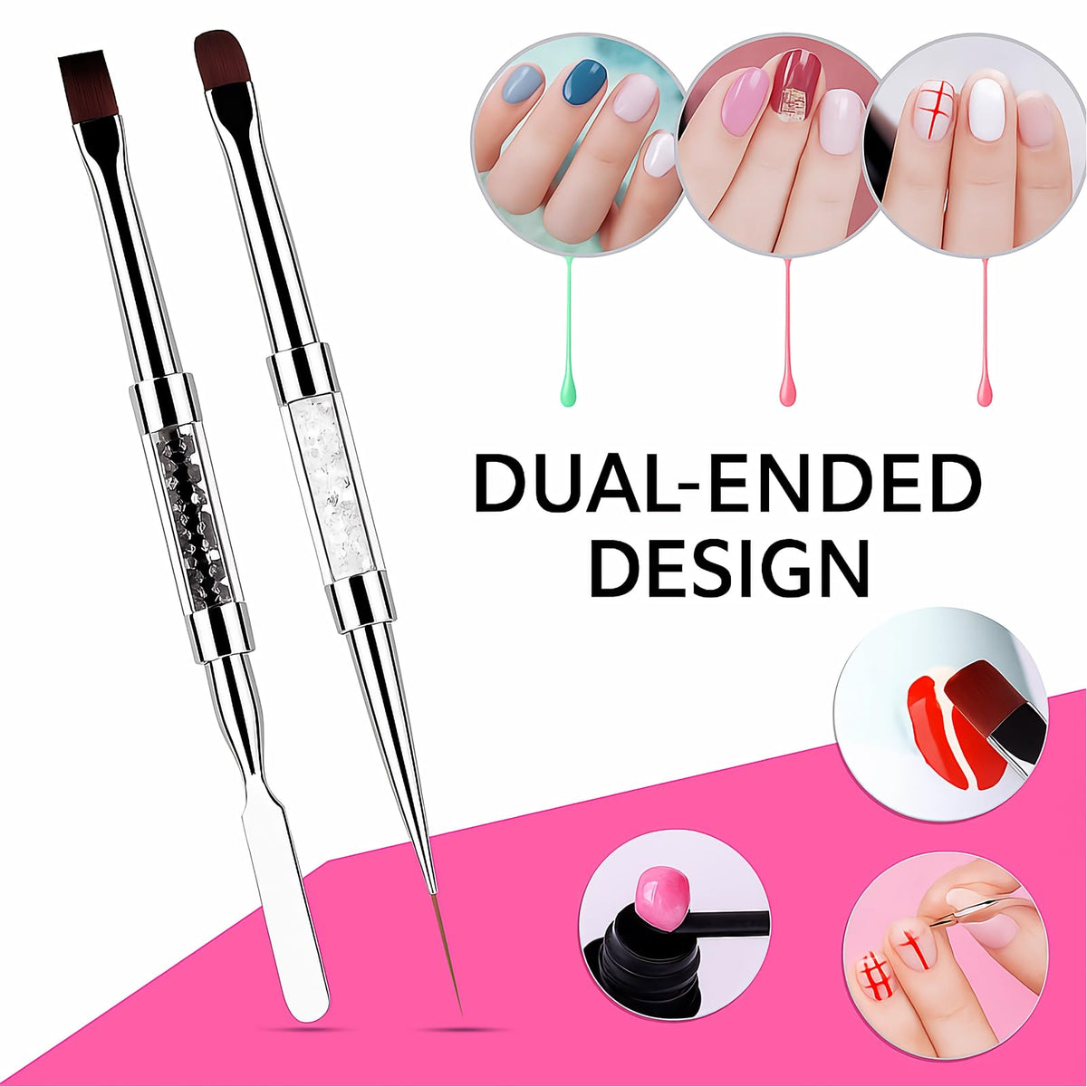 JEONEKID rhinestone handle close-up highlighting sparkle and stylish professional look