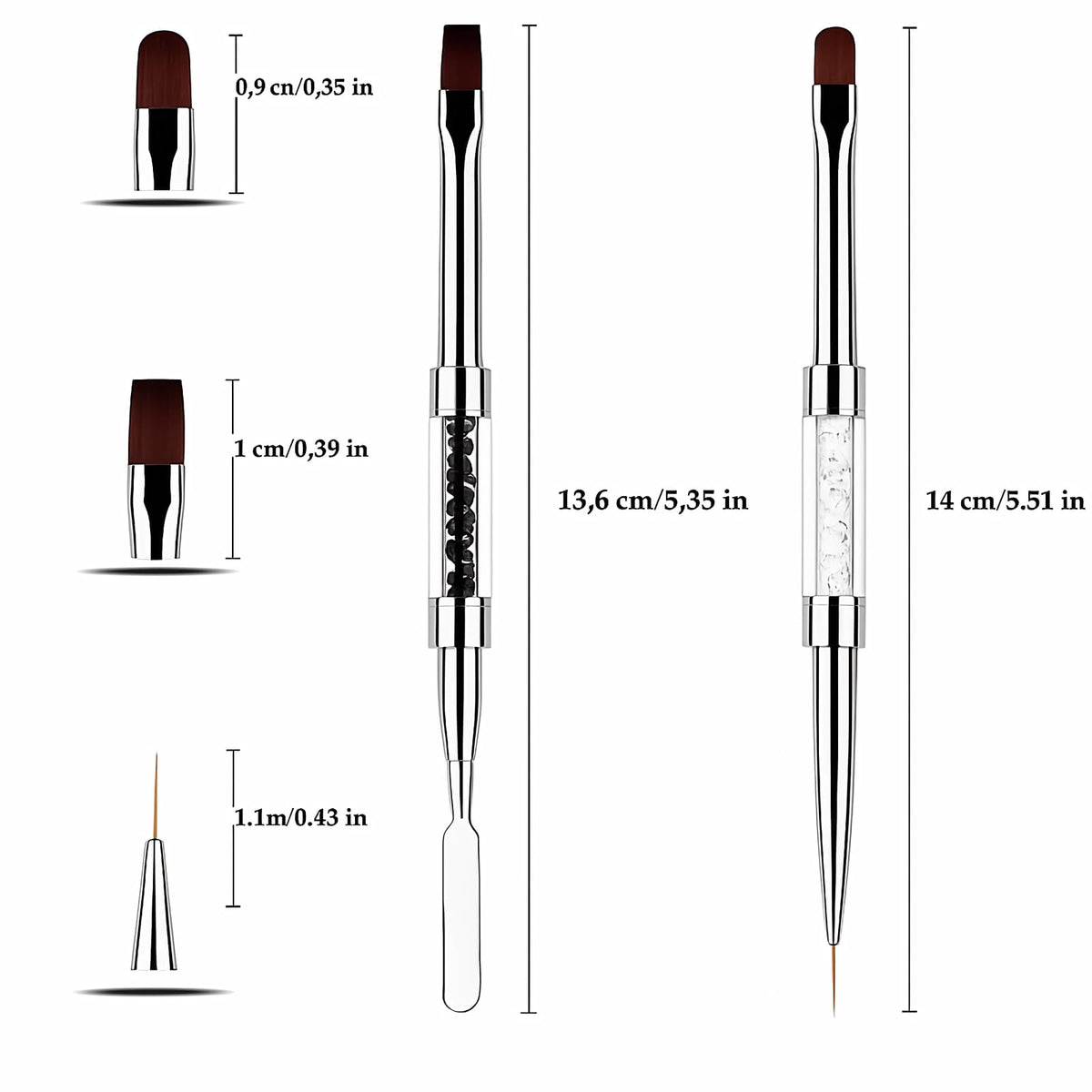 JEONEKID stainless-steel spatula scooping poly gel precisely to minimize waste