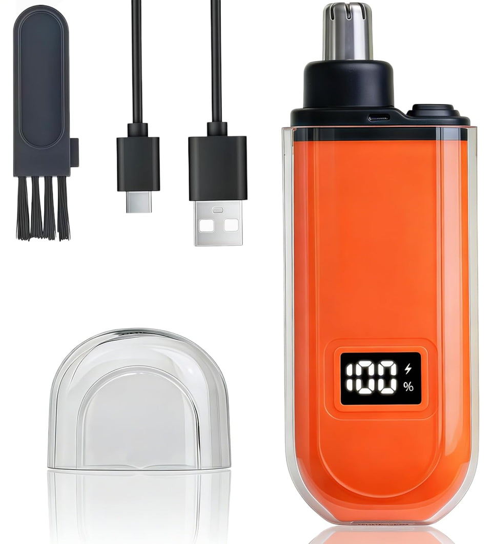 JERBEST front view showing compact trimmer and power button for easy use