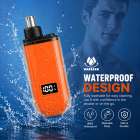 JERBEST washable detachable head rinsed under water for hygienic cleaning
