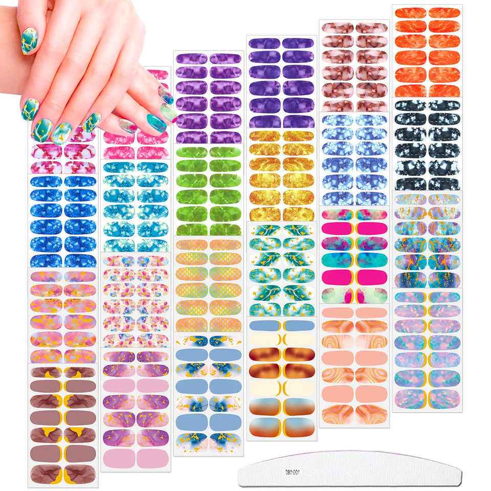 JERCLITY front packaging showing full set and included file for quick nails