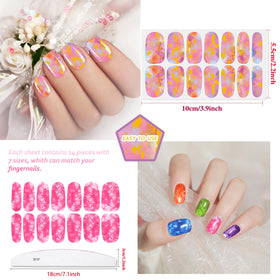JERCLITY assorted solid color sheets displayed to mix-and-match nail looks