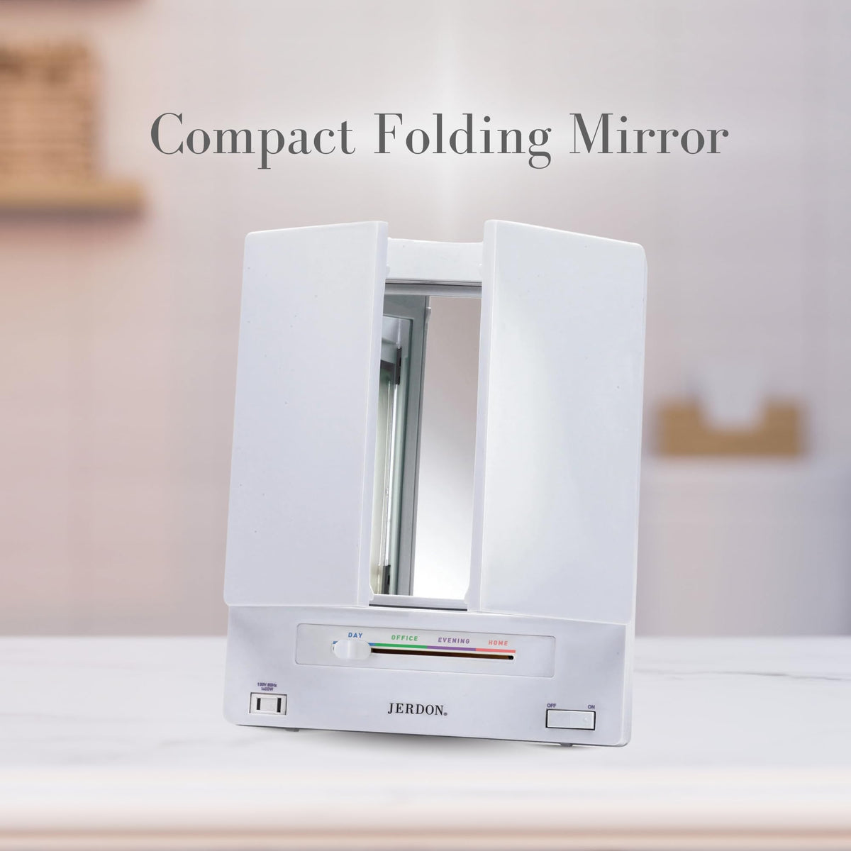 JERDON adjustable stand at angled position showing customizable viewing comfort