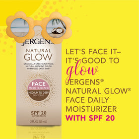 Jergens 2 oz bottle in hand to show compact travel-friendly size