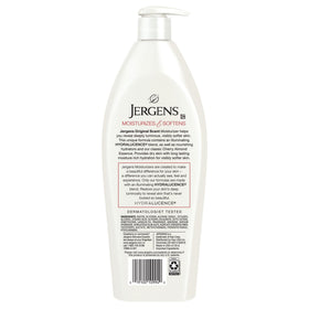 Cherry and almond visual paired with Jergens bottle to evoke signature scent