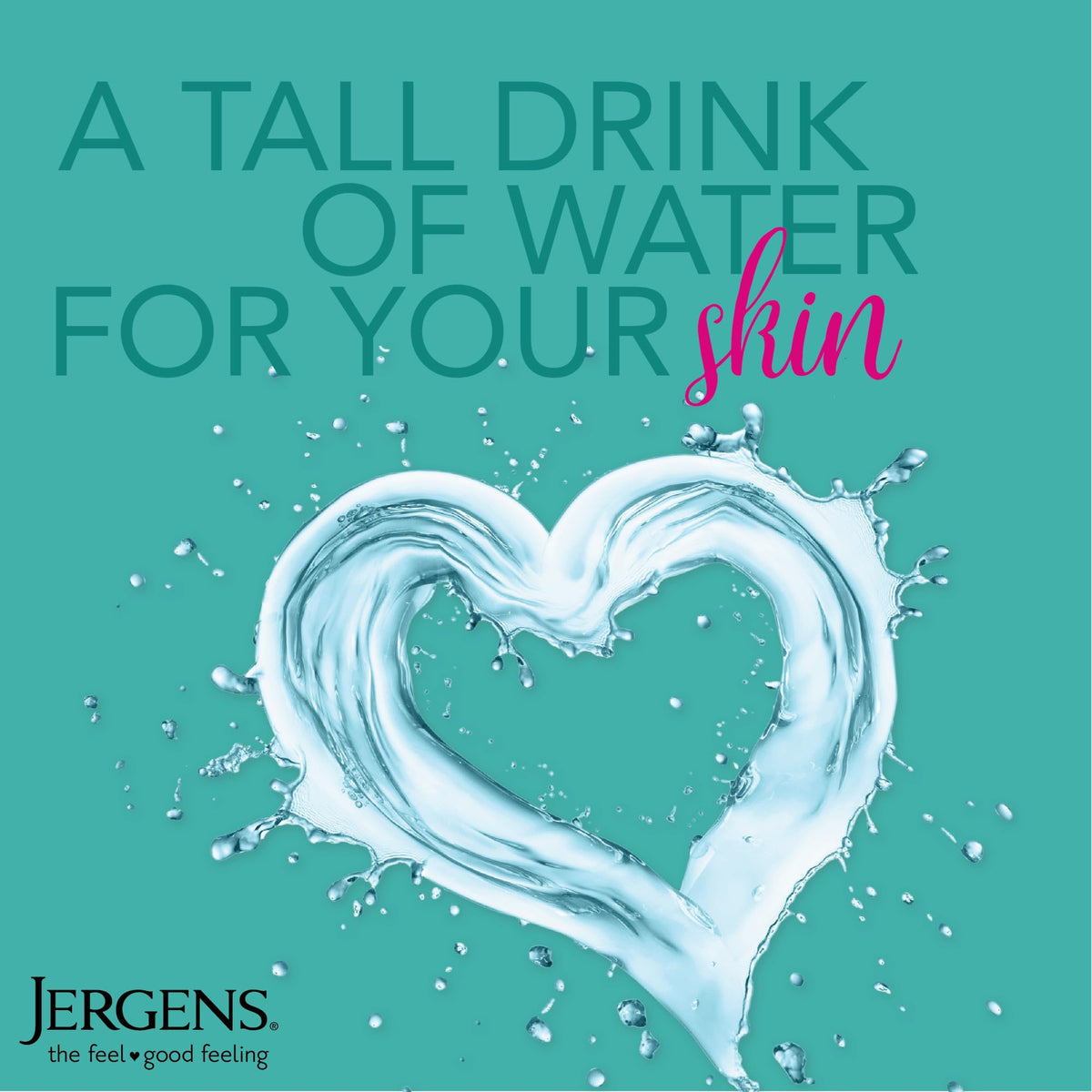 Jergens applied to hand to demonstrate smooth, instantly softer skin