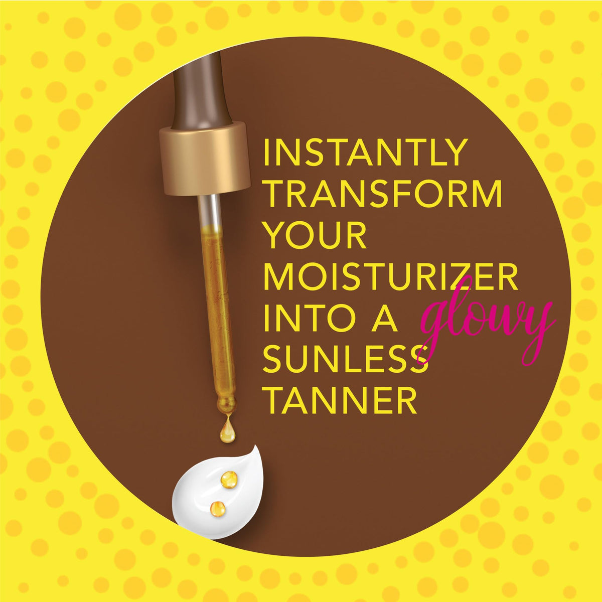 Jergens dropper detail dispensing controlled drops for customizable skin color