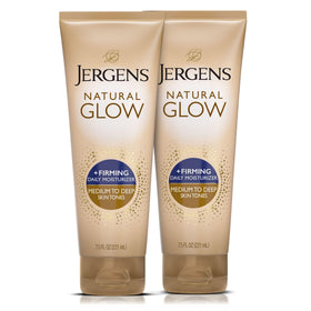 Jergens front packaging showing natural glow and firming benefits