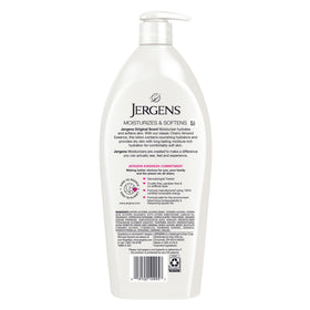multiple Jergens bottles on shelf illustrating family-friendly, long-lasting supply
