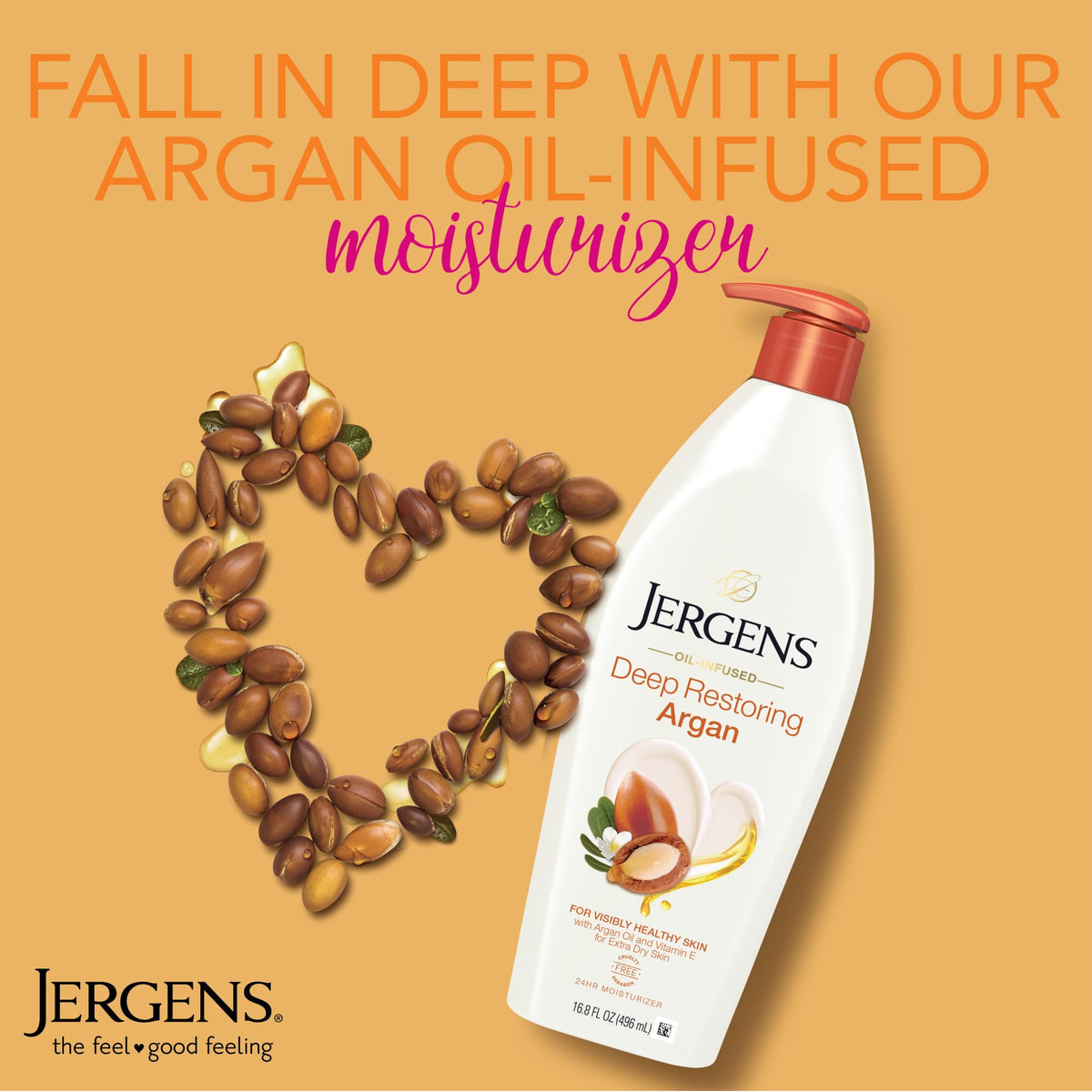 Jergens hand application in use showing immediate softening benefit on skin