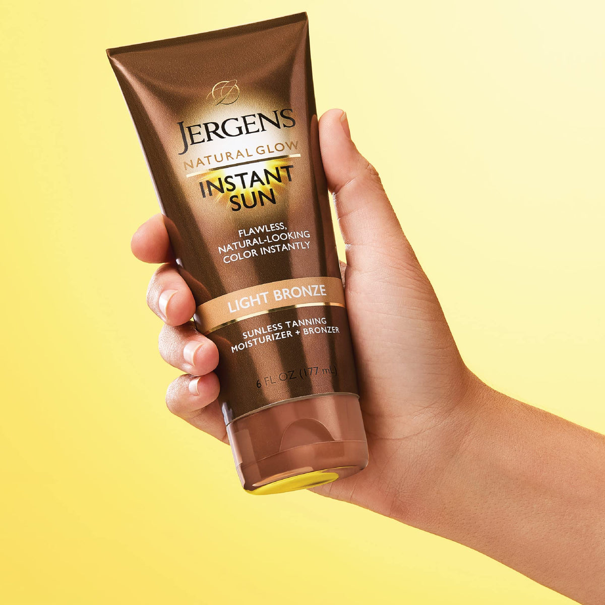 Jergens back label with directions for even application and care