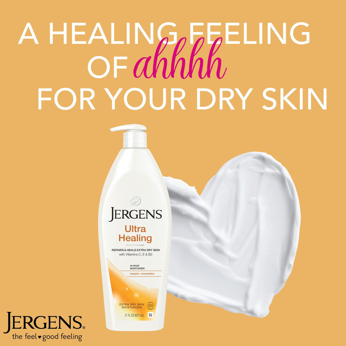 Jergens label ingredients closeup highlighting hydralucence blend