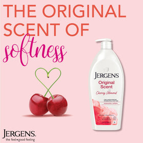 Jergens product label detail showing Hydralucence and vitamin-rich formula