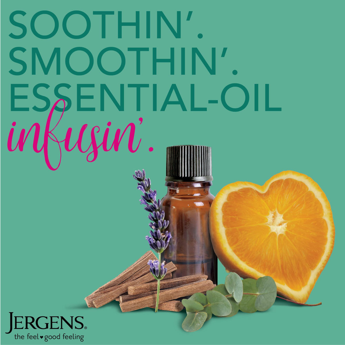 Jergens body butter scooped on spoon showing creamy consistency for easy application