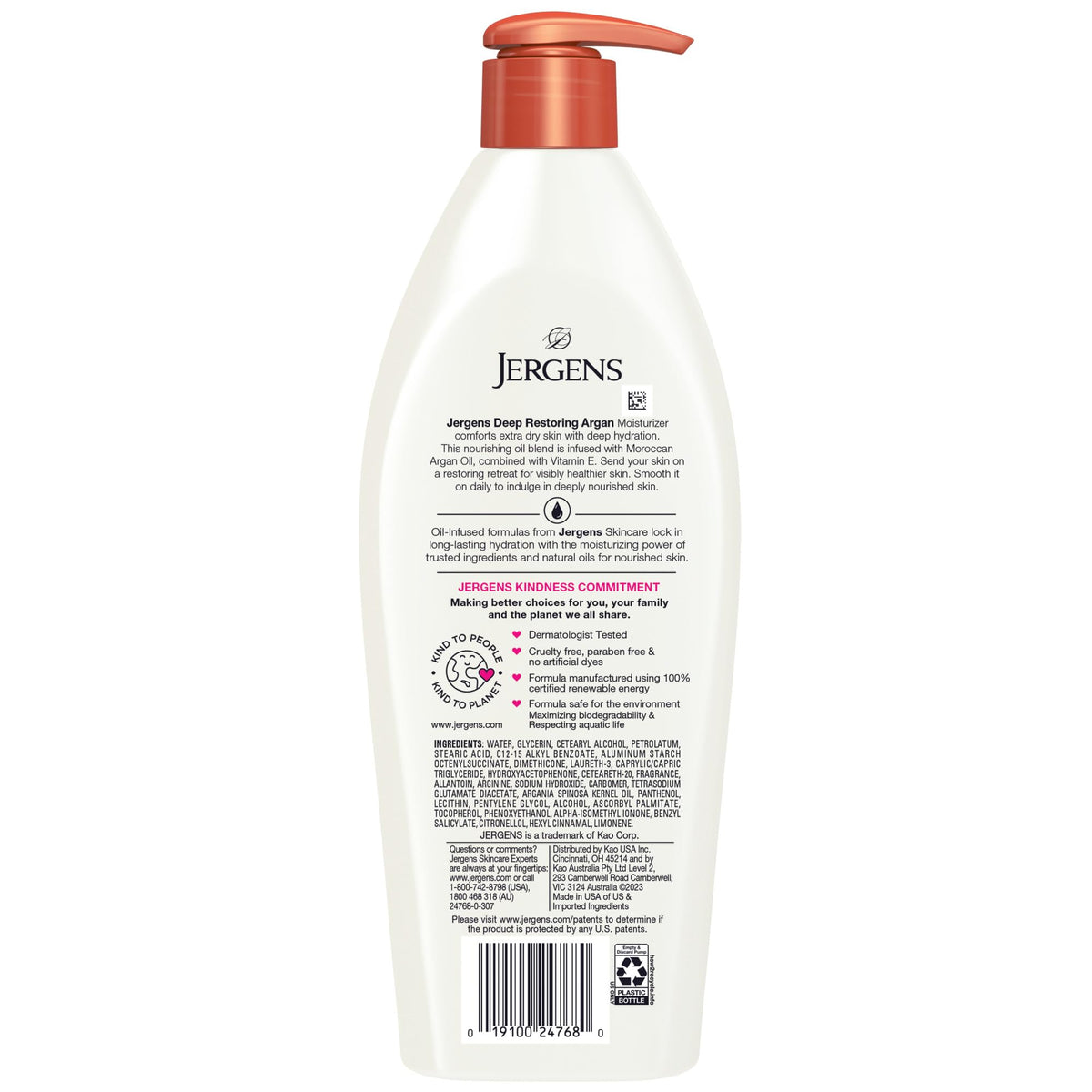 Jergens lifestyle bathroom counter placement showing daily routine convenience