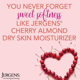 Jergens lotion spread on forearm demonstrating quick absorption and softening