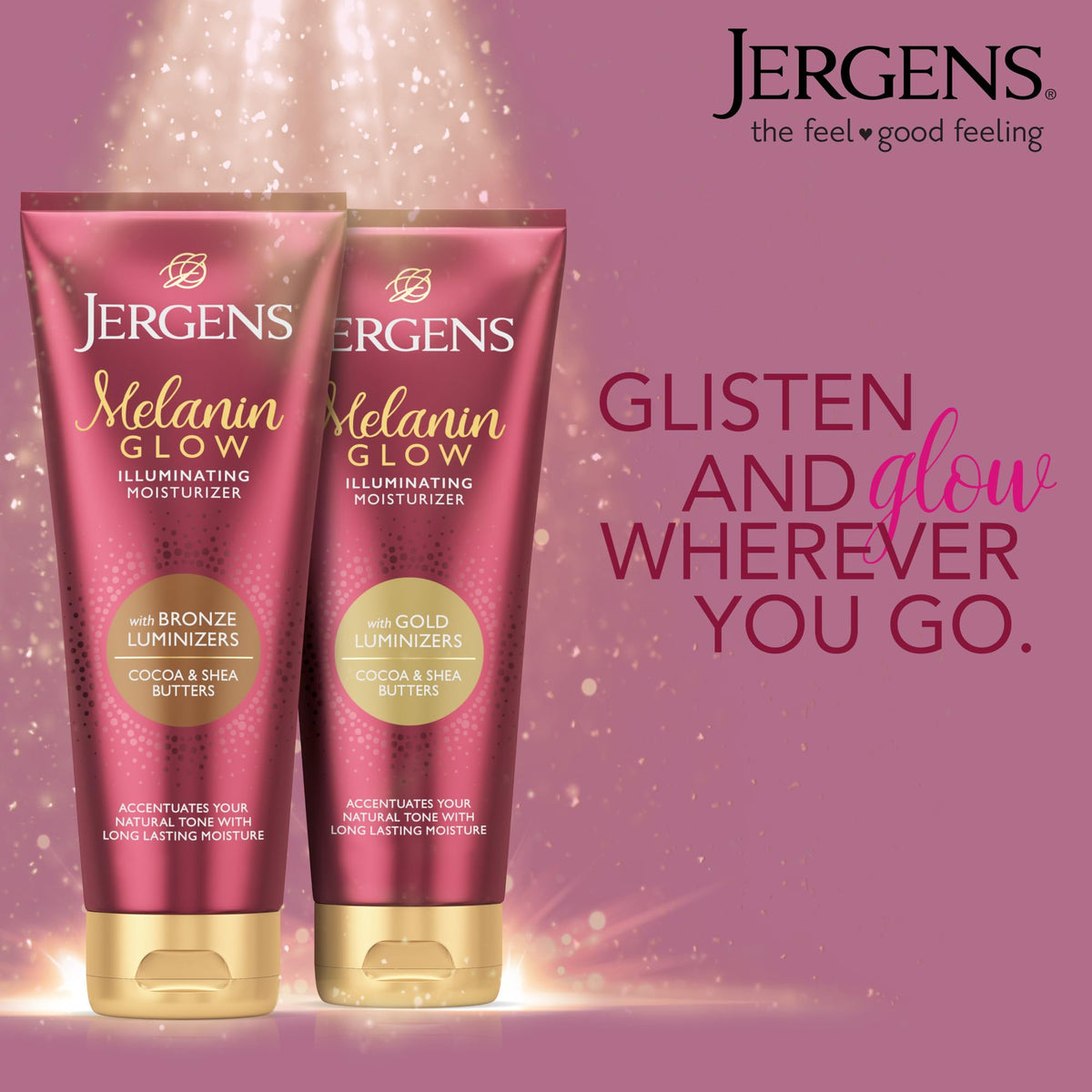 Jergens before and after on elbows and knees demonstrating smoother tone