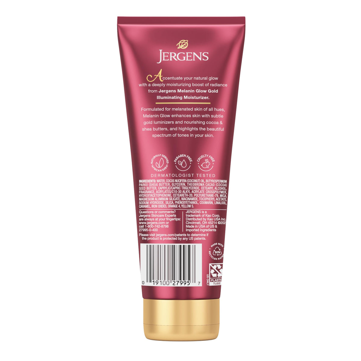 Jergens moisturizer on bathroom vanity suggesting daily routine enhancement