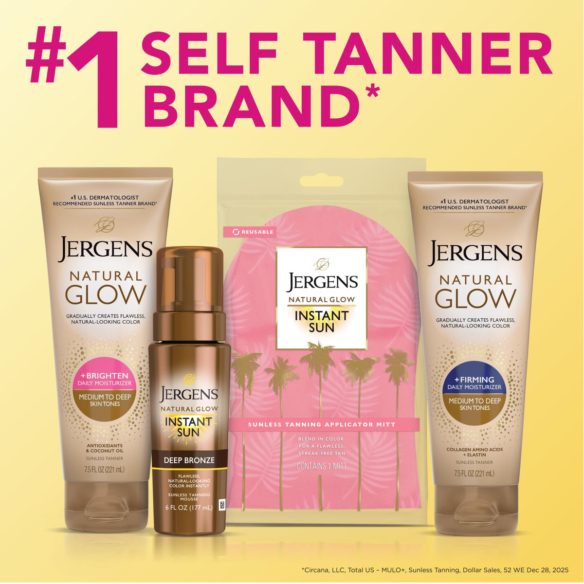 Jergens bottle staged in bathroom for everyday skincare routine
