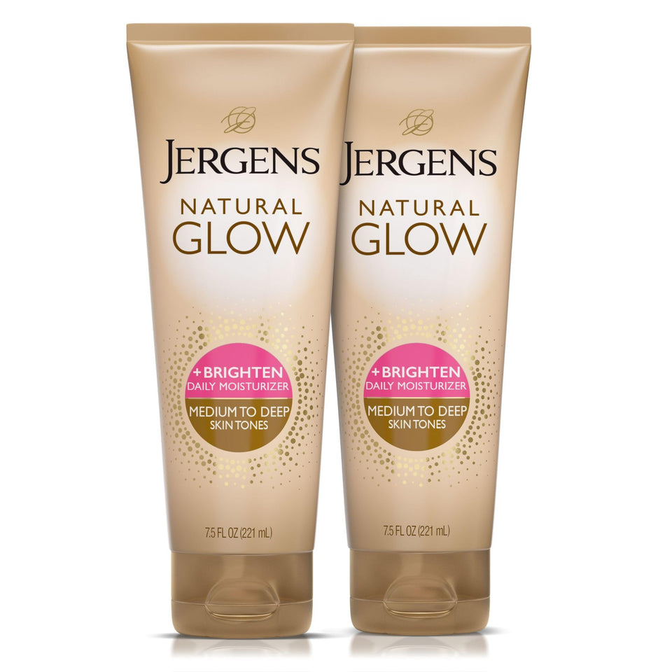 Jergens front packaging showing bottle and benefit of gradual tan