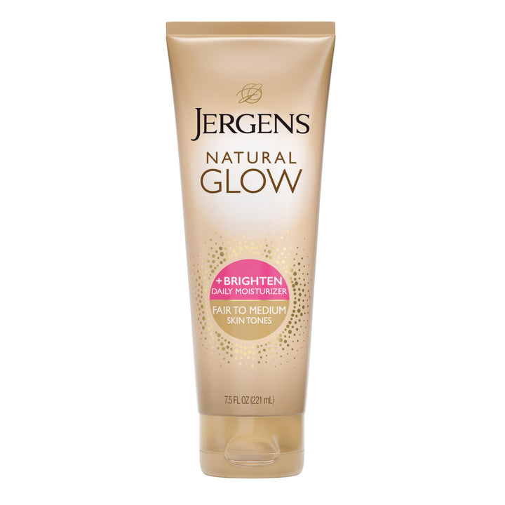 Jergens front packaging showing product and benefits for gradual glow