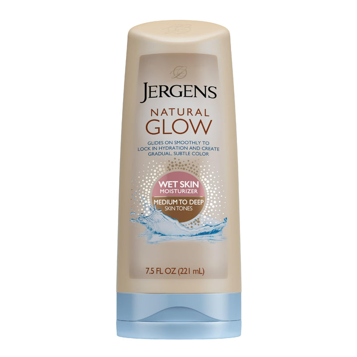 Jergens bottle front packaging showing product and benefits