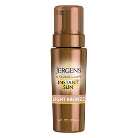 Jergens bottle front packaging showing product and natural bronze benefit