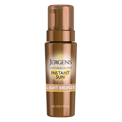 Jergens bottle front packaging showing product and natural bronze benefit