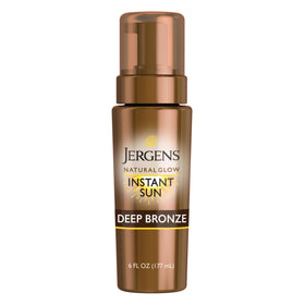 Jergens front packaging showing product and quick bronze benefit
